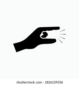 Little Symbol featured with Finger Gesture - Vector.