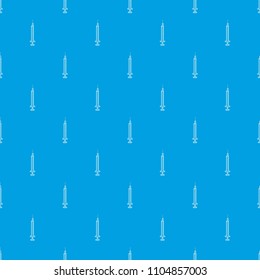 Little syringe pattern vector seamless blue repeat for any use