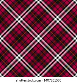 Little Tartan. Diagonal cell, seamless pattern for fabric, kilts, skirts, plaids