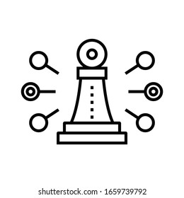Little tasks line icon, concept sign, outline vector illustration, linear symbol.