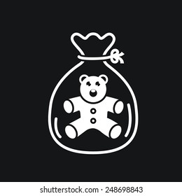 Little teddy bear icon in package.