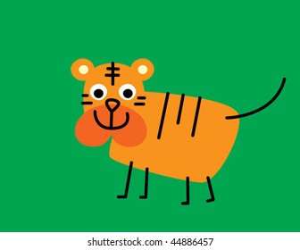 little tiger drawing