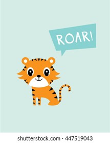 little tiger roar card