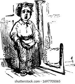 Little Tom Tucker, vintage illustration