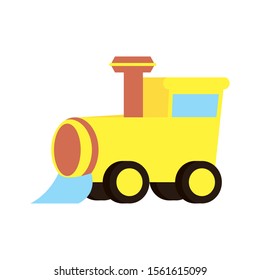 little train baby toy isolated icon vector illustration design