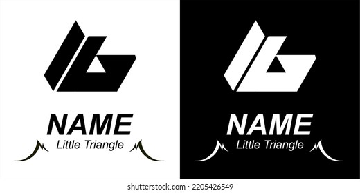 The little triangle has a shadow on the back