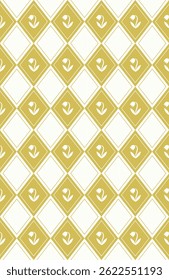 Little tulips decorative seamless pattern design. Vector illustration.