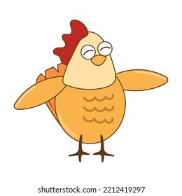 Little Turkey Bird Icon Isolated