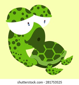 little turtle cartoon