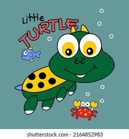 Kleine Schildkröte, Vektordesign