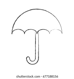 little umbrella isolated icon