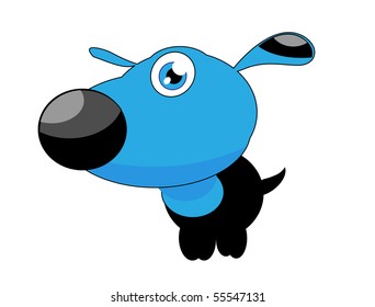 little vector funny dog