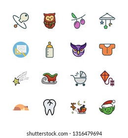 little vector icon set