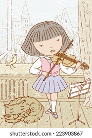 Little violinist