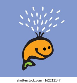 Little whale. Icon