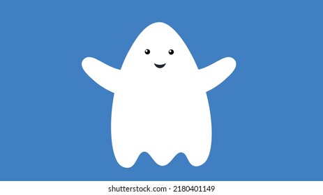 little white ghost smiles sweetly