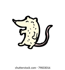 little white mouse cartoon