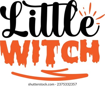  Little witch - Halloween design