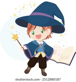 Little Wizard and Magic Book