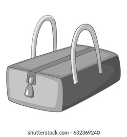 Little woman bag icon in monochrome style isolated on white background vector illustration