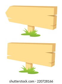 Little wooden signs for your messages. 