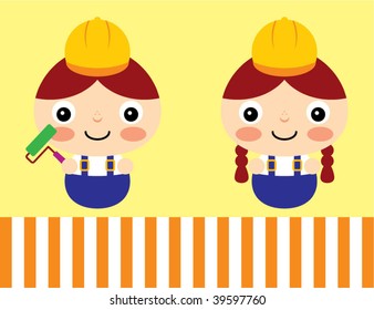 little worker greeting