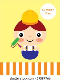 little worker greeting