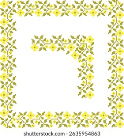 little yellow flower decorative frames