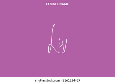 Liv Word Art Person Female Name Vector Graphics