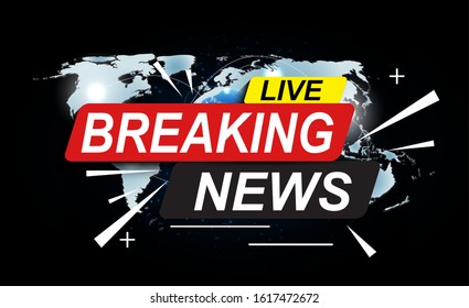 Live Breaking News Abstract Background Vector Illustration EPS10