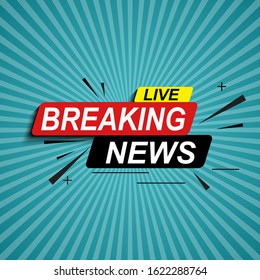 Live Breaking News Abstract Background Vector Illustration EPS10