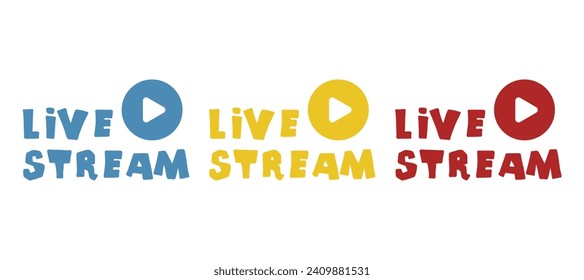 live broadcast icon on a white background, vector illustration