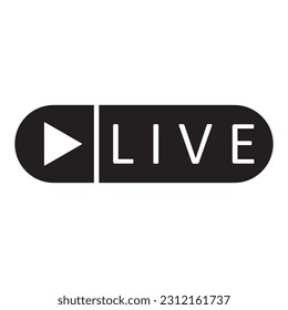 live broadcast icon vector template illustration logo design