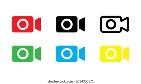 Live. Button play, start. Interface design element for webinar, online course, distance education, lecture, tag, label, icon, banner. Vector isolated illustration.