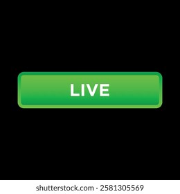 live button website vector template