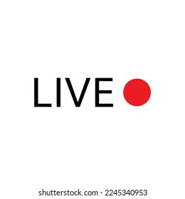 live buttons on a white background. 