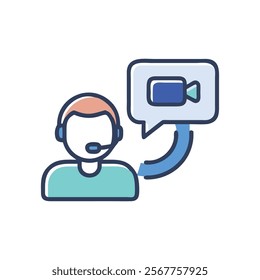 Live Call Icon for Real-Time Communication