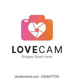 Live Cam Chat Logo Design Love Cam Logotype