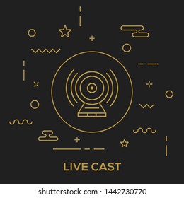 LIVE CAST AND ILLUSTRATION ICON CONCEPT
