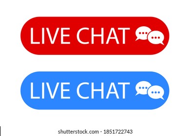 Live chat banner for game background design. Website template design. Communication icon symbol. Stock image.