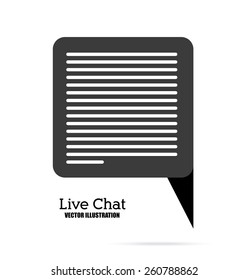 Live Chat design, vector illustration