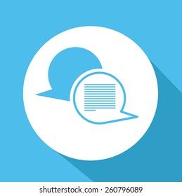 Live Chat design, vector illustration