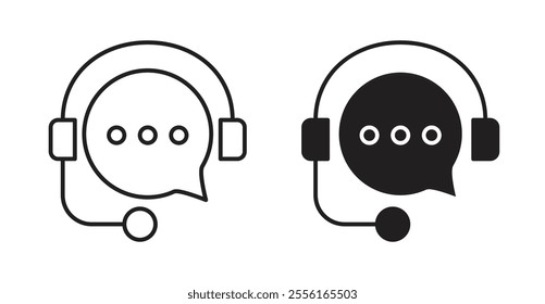 Live chat Filled flat icons set for apps and web ui designs.