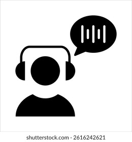 live chat glyph icon vector illustration