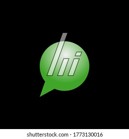vector de diseño de logotipo de chat en vivo