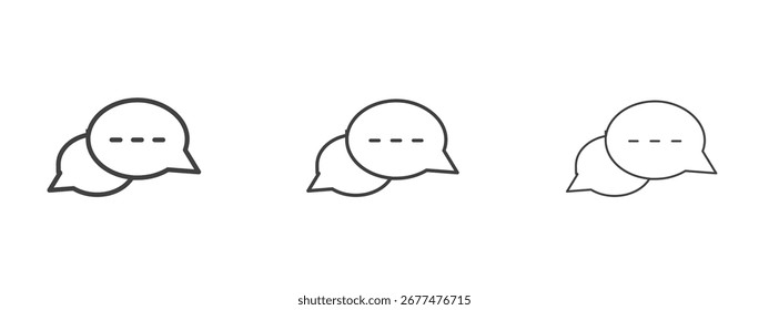 Live chat icon design, suitable for web, infographics, interface and apps.