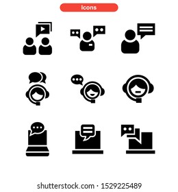 live chat icon isolated sign symbol vector illustration - Collection of high quality black style vector icons
