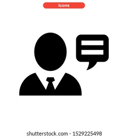 live chat icon isolated sign symbol vector illustration - high quality black style vector icons

