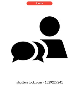 live chat icon isolated sign symbol vector illustration - high quality black style vector icons
