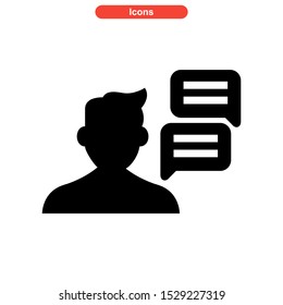 live chat icon isolated sign symbol vector illustration - high quality black style vector icons
